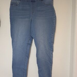 Nine West Light Blue Stretch Jeggings